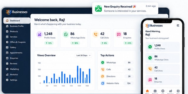365Businesses Business OS dashboard